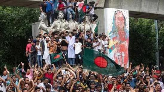 Minority Bangladeshi Hindus stage protest demanding protection amid attacks on temples & homes