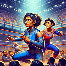 Four Indian women wrestlers in World Championship finals