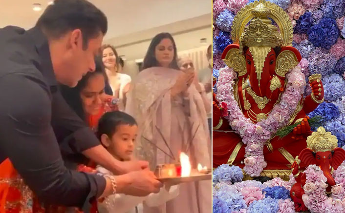 Salman Khan celebrates Ganesh Chaturthi at Arpita’s home