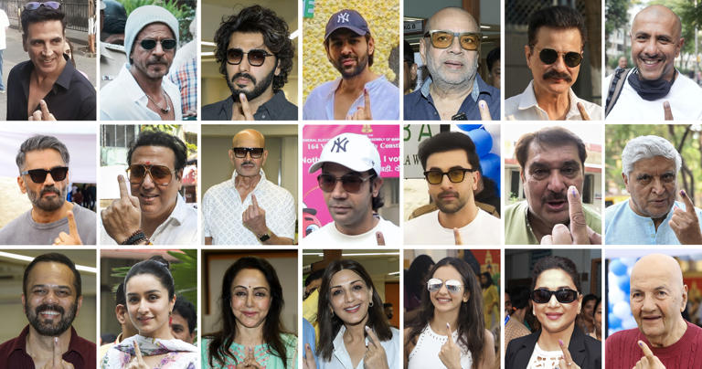 'Taare Zameen Par': Filmstars line up with commoners to cast vote in Maharashtra polls