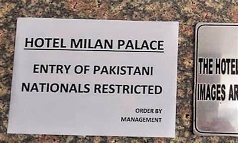 Pakistanis not allowed: poster comes up on Indore’s food street